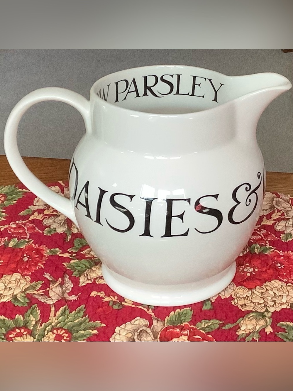 Emma Bridgewater Black Toast & Marmalade 6 pint Jug Pitcher